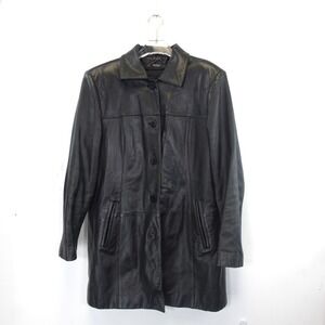 Black Leather Jacket Women XL Biker Thermolite Insulation Canada DANIER 90s
